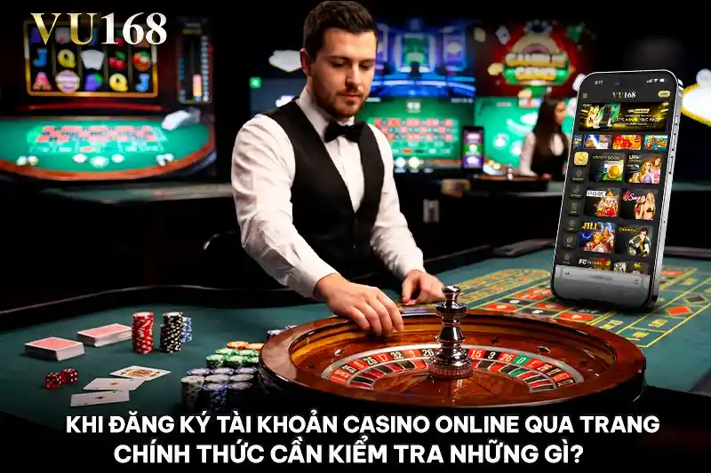 Khi Đăng ký tài khoản Casino online qua trang chính thức cần kiểm tra những gì?